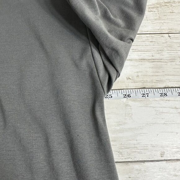 Eileen Fisher Womens Size XL Open Front High Collar Ponte Jacket Gray Pockets - Picture 6 of 10